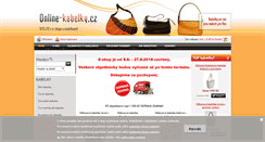Desktop Screenshot of online-kabelky.cz
